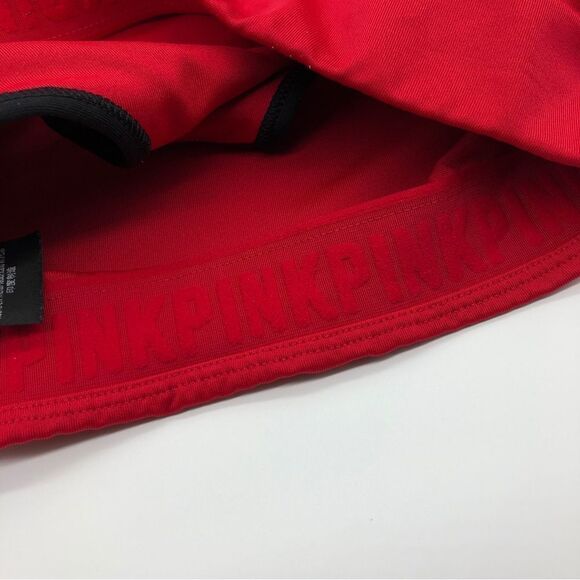 PINK Victoria’s Secret Ultimate Unlined Sports Bra Medium Red Gold Stars - Picture 5 of 7